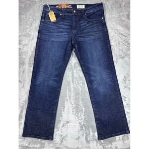 Axel Brand Mens Slim Boot Stretch Jeans Dark Wash 36x32 AXMB0057-BND Indigo